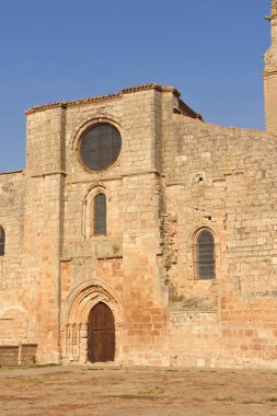  Santa Maria la gerçek kilise, Sasamon, Burgos Eyaleti, İspanya