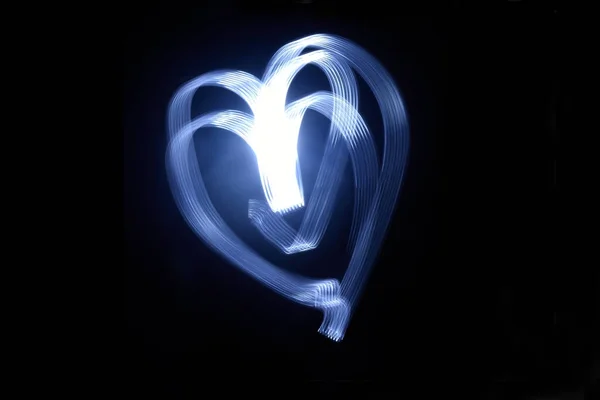 心臓発作の長時間露光 — ストック写真