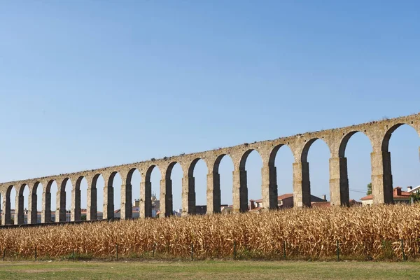 Roman aqueduct of Vila do Conde, Portugal — Stock Photo, Image