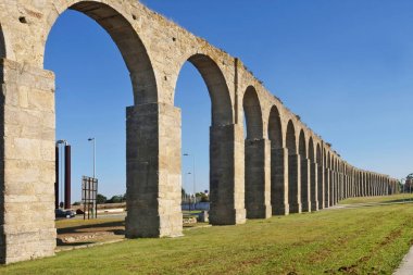 Roma Aqueduct, Vila do Conde, Douro bölgesi, Kuzey Portekiz
