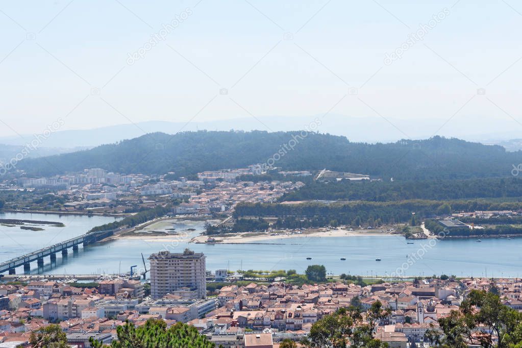view of the town of Viano do Castelo from the Sanctuary of Santa