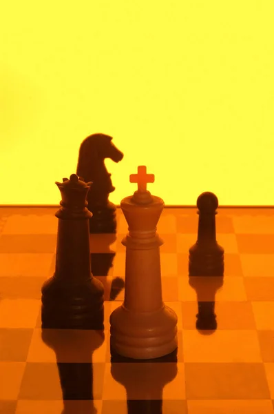 Un jeu d'échecs, couleur — Photo