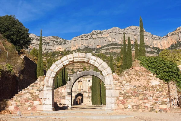 Certosino di Escaladei nel Priorat, provincia di Tarragona, Cata — Foto Stock