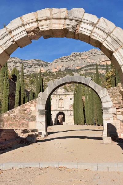 Karthauzi Escaladei a Priorat, Tarragona tartomány Kata — Stock Fotó