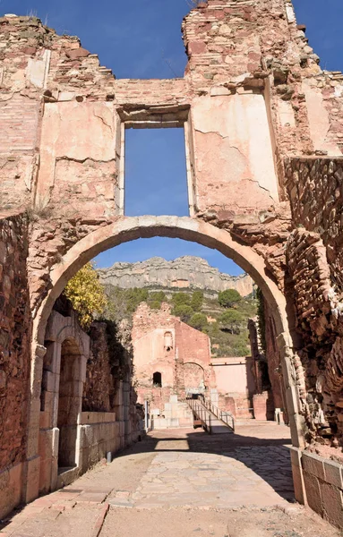 Zřícenina kláštera Escaladei, Priorat, Tarragona province — Stock fotografie