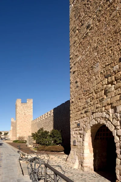 Stěny z Montblanc v Tarragona province, Katalánsko, Španělsko — Stock fotografie