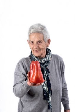 beyaz biber yemek kadın kıdemli