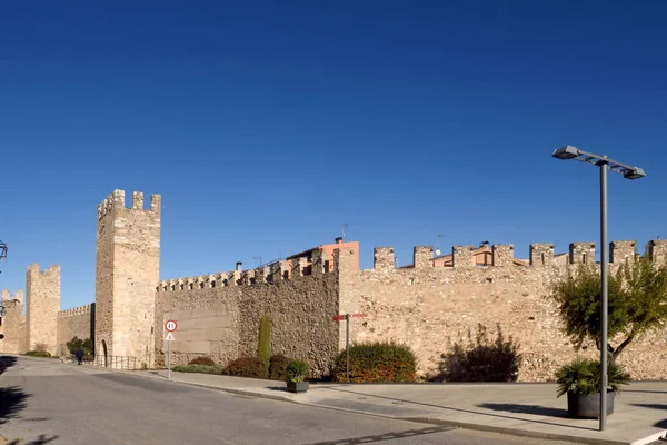 Walls of Montblanc in Tarragona province, Catalonia, Spain — Stock Photo, Image