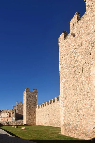 Mura di Montblanc nella provincia di Tarragona, Catalogna, Spagna — Foto Stock