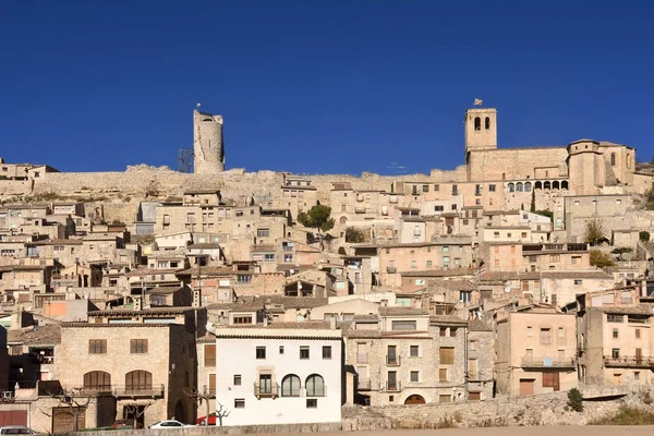 Средневековый город Гимера в провинции Лерида, Каталония, Шпай — стоковое фото