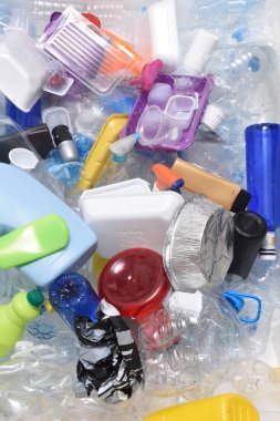 bir geri dönüşüm plastik yakın çekim