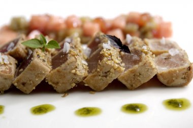 tataki ton balığı closeup