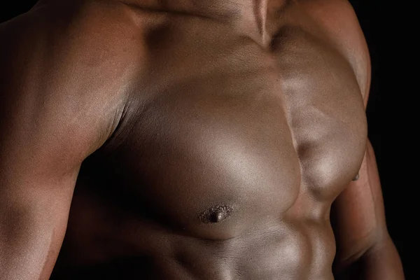 Detail of the torso of an African man — Stock Photo, Image