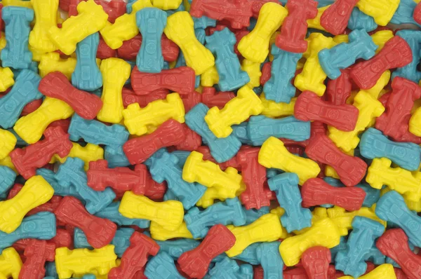 Gummy Candy auto kleurrijke achtergrond — Stockfoto