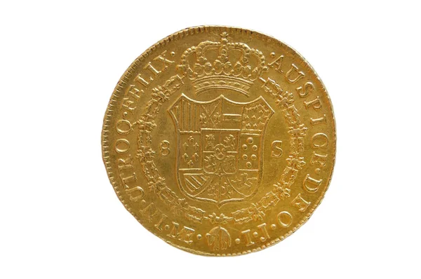 Espanha moeda de ouro do rei Carlos III , — Fotografia de Stock
