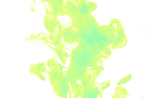 Farbe in Wasser aufgelöst mit weißem Hintergrund — Stockfoto
