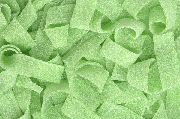 closeup of green licorice candy