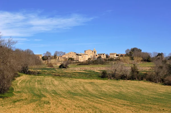 Village of Sant Esteve de Guialbes, Girona province, Catalonia, S — стоковое фото
