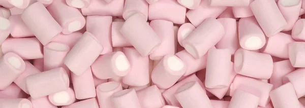 Perto de um grupo de marshmallow — Fotografia de Stock