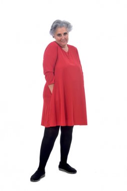 tam beyaz üzerinde üst düzey bir kadın portresi