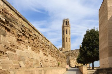 Katedral manzarası, La Seu Vella, Lleida, Katalonya, İspanya