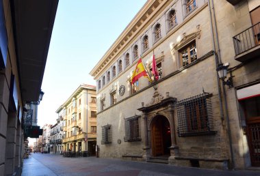 city hall of Jaca, Huesca province, Aragon Spain clipart