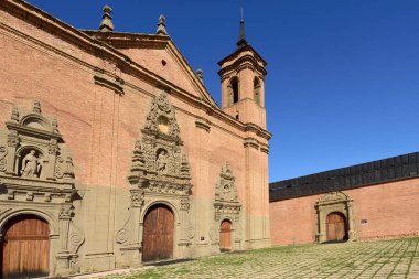 New monastery of San Juan de la Pena, Huesca province, Aragon, S clipart