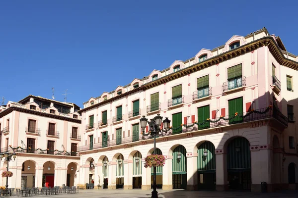 Lopez Allue square in Huesca, Aragon, Spain — Stock fotografie