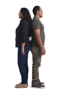 Beyaz arka arkaya Latin çift.,