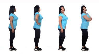 Varius 'un beyaz arka planda poz verdiği aynı kadın.,