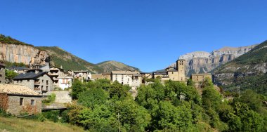 Torla, Ordesa ve Monte Perdido köyü, Ulusal Park, Huesca ili, Aragon, İspanya