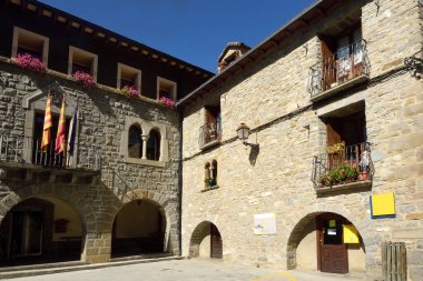Torla, Ordesa ve Monte Perdido köyü, Ulusal Park, Huesca ili, Aragon, İspanya