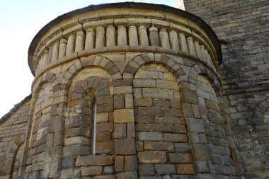 Romanesque and Mozarabic church of San Pedro de Larrede, route of the romanesque churches of the Serrablo, Huesca province, Aragon, Spain clipart
