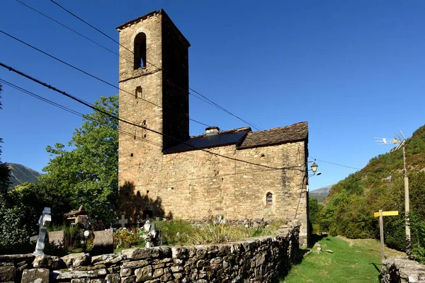Santa Eulalia Buesa Broto Kilisesi Huesca Ili Aragon Spanya — Stok fotoğraf