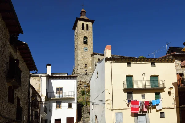 Iglesia San Pedro Biescas Provincia Huesca Aragón España — Foto de Stock