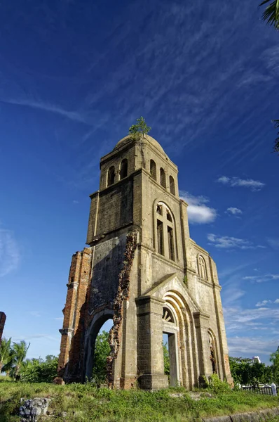 Tam Toa kilise çan kulesi, Vietnam Savaşı kanıtı Telifsiz Stok Imajlar