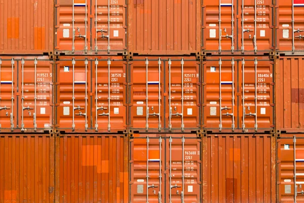 Industrial container close up in port — Stock Photo, Image