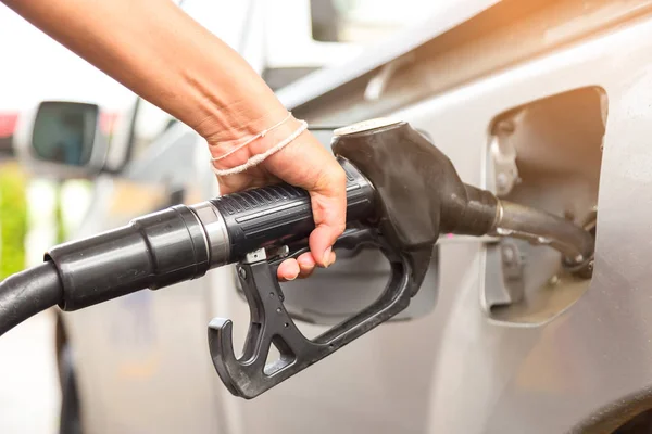 Fill up fuel at gas station — Stock Photo, Image