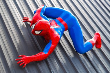 Pattaya, Tayland - 31 Aralık 2016: Spider-Man modeli 