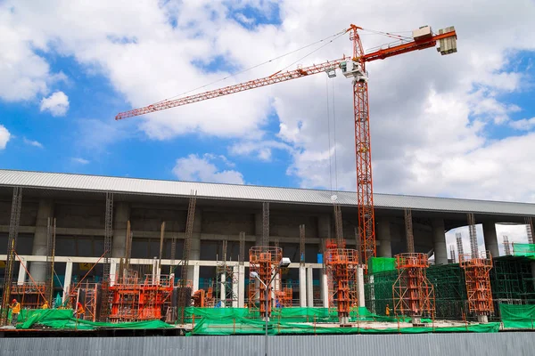 Industrial construction crane in Bangkok city.