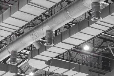 HVAC Kanal Temizleme, gümüş yalıtım mater havalandırma boruları