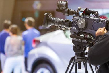 Yüksek çözünürlüklü sinema kamera bir film seti.