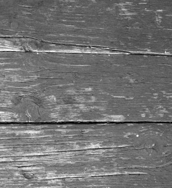 Geçmişi. Doğal ahşap. Siyah beyaz fotoğraf.