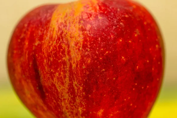 Macro Red Apple. Foto. Contesto . — Foto Stock