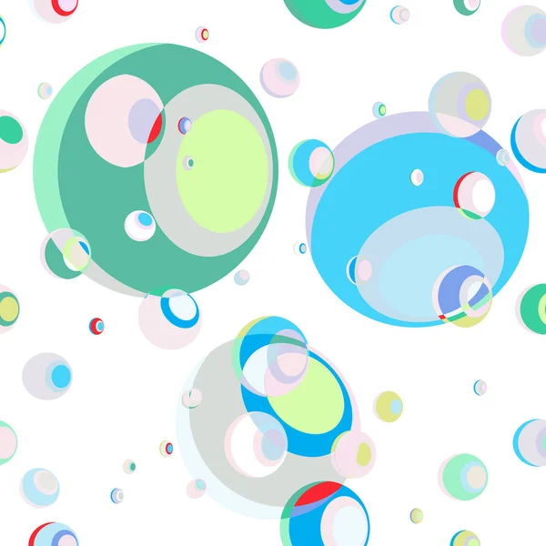 矢量抽象背景。七彩的泡泡. — 图库矢量图片