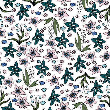 Güllü, çayır çiçek nakış dikiş .