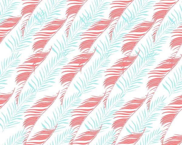 Fondo Tropical. Patrón inconsútil del vector con la palma exótica Tr — Vector de stock