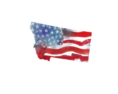 Amerika Birleşik Devletleri. Amerikan bayrağının suluboya doku. 