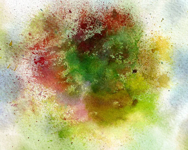 Renkli Sulu Boya lekesi. Dokulu kağıt. El yapımı resim ba