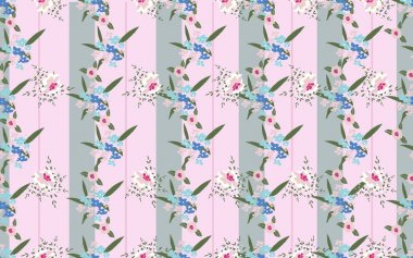  küçük ölçekli çiçek çiçek desenli. 